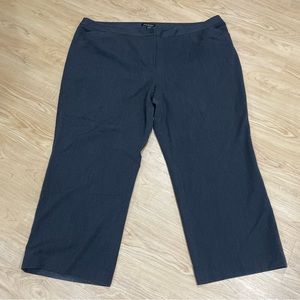 Lane Bryant Trouser Dress Pants Size 28 Petite Dark Gray -Charcoal